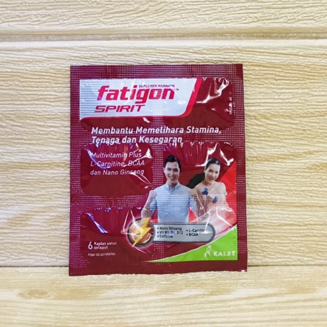 FATIGON SPIRIT | Multivitamin | Memelihara Stamina &amp; Daya Tahan Tubuh| 1 strip isi 6 tab