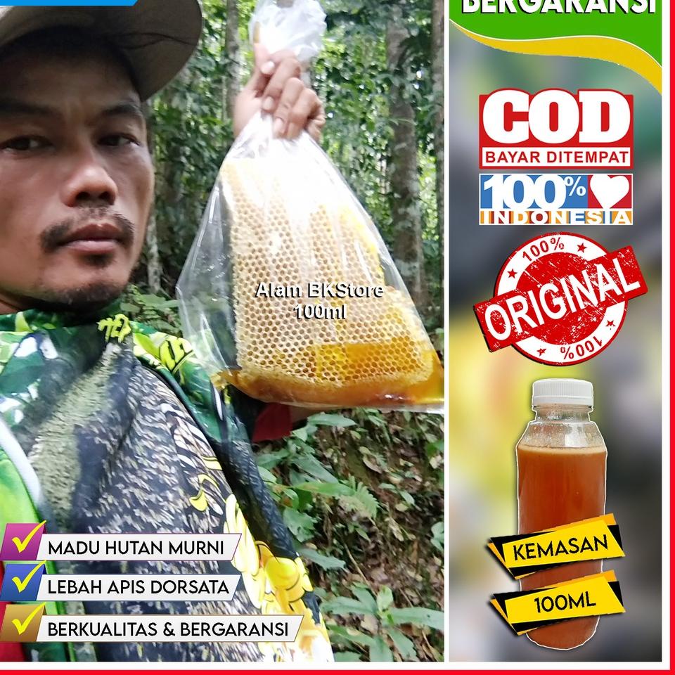 

CODEJ4v9U--(BISA COD) Madu Hutan Asli Murni BERGARANSI jenis Lebah Apis Dorsata 100ml