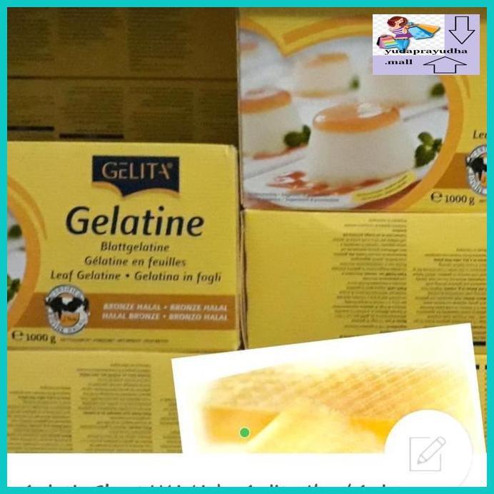 

54Etr7U- Gelatine Lembaran/ Gelita Gelatine Sheet -35 Gram( 10 Lembar ) 9Uhhjt7-