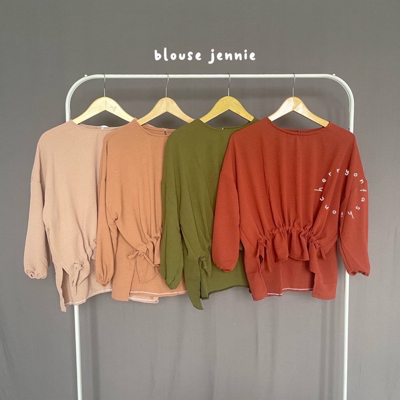 Blouse Jennie / sorella blouse serut / Blouse Serut / Blouse Crincle Airflow - Atasan Airflow wanita