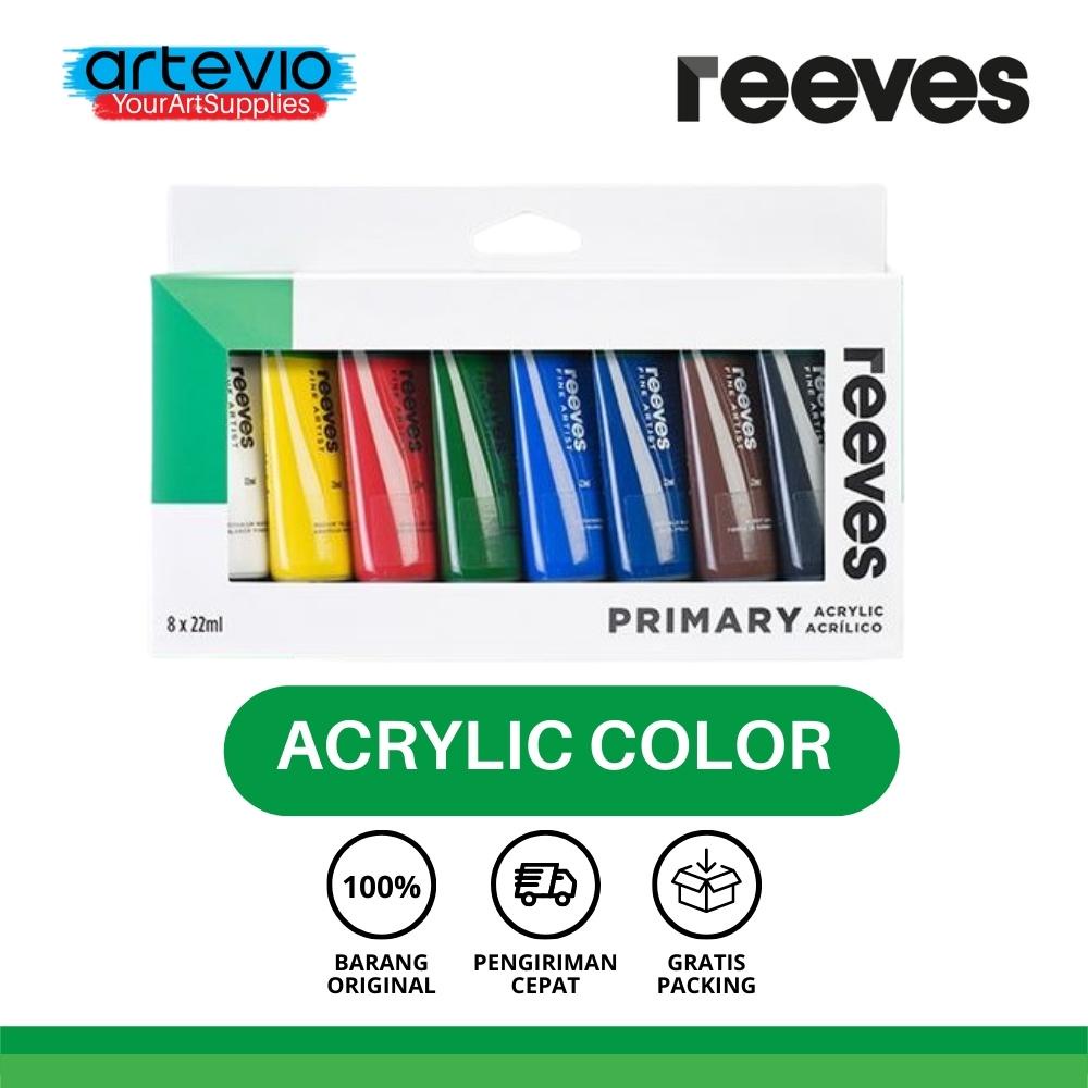 

Cat Lukis Acrylic / Reeves Acrylic Primary Color Paint Set 8x22ml