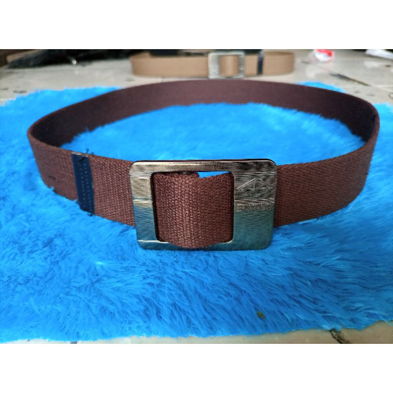 sabuk / ikat pinggang katun /kaen  sabuk kuat sabuk bisa buat cowok cewek gesper mudel gigi