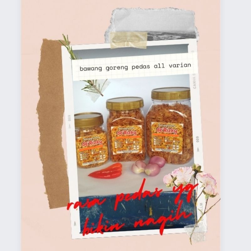 

Bawang Goreng Rasa Pedas Brambang Goreng Asli Renyah Kriuk Tanpa Bahan Pengawet Bagor Karawang