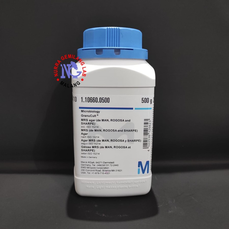 MRS Agar Merck 500gram segel