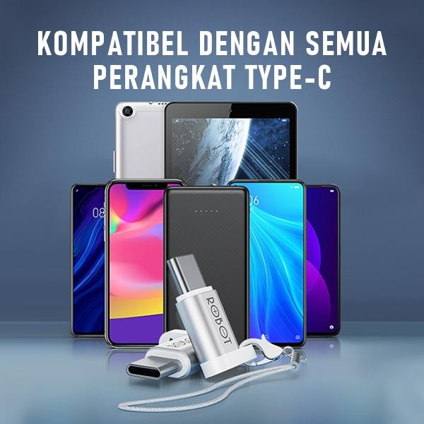 Robot RT-OTG02 USB-C Type-C to Micro USB Small &amp; Portable OTG Adapter