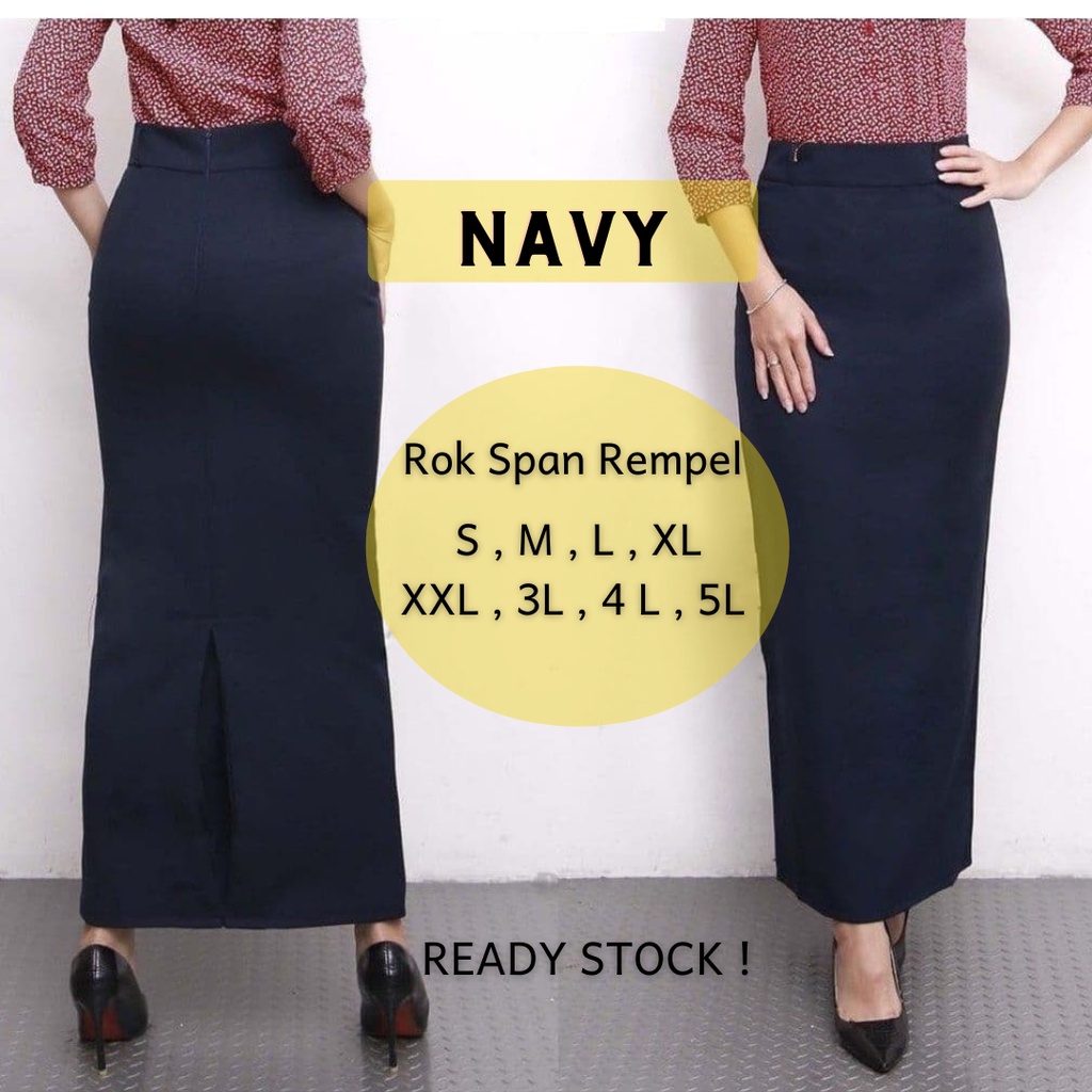Rok Panjang Kerja Wanita Kantor Hitam / Rok Span Kerja Wanita / Rok Span Panjang Kantor Wanita / Rok Span Hitam Panjang Wanita / Rok Span Kerja Wanita Jumbo / Rok Span Cokelat Wanita / Rok Span Biru Wanita / Rok Span Abu Abu Wanita-4