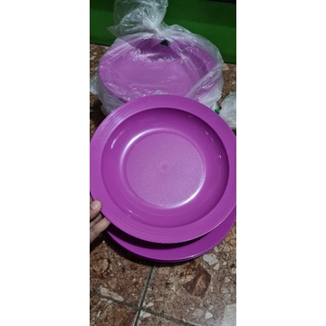 large deep plate ungu tupperwar3 piring