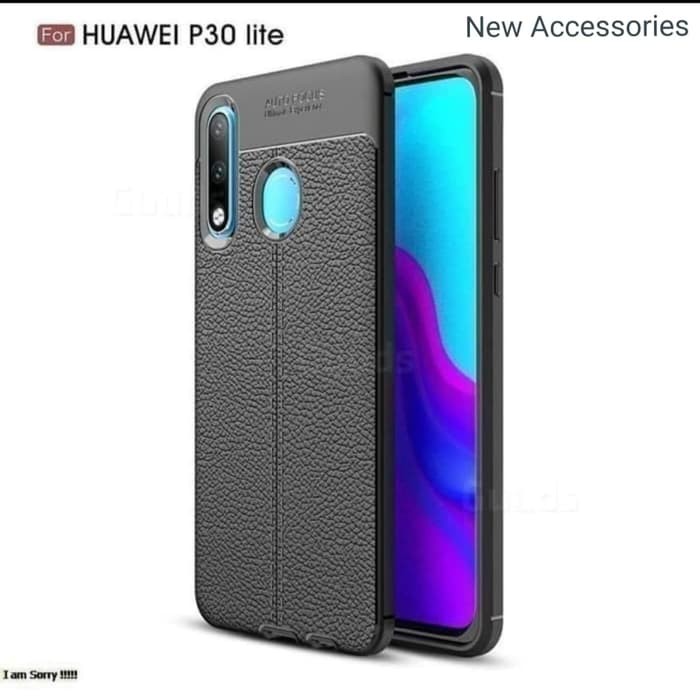 HUAWEI P30/P30 LITE/P30 PRO/P20/P20 PRO/P20 LITE CASE SOFTCASE AUTOFOKUS CASING AUTOFOCUS COVER HITAM LEATHER KULIT JERUK