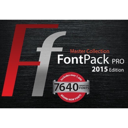 InkyDeals - FontPack Pro Master Collection 7.640 Fonts with a Commercial License Bonus Mac and PC