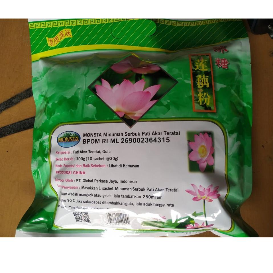 

[VE378] MONSTA BUBUK TERATAI / MINUMAN SERBUK PATI AKAR TERATAI 300 GRAM 770LCUT