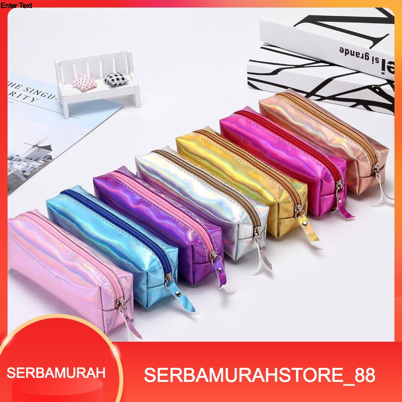 

Murah Kotak Pensil Hologram Transparan Laser Tempat Alat Tulis Sekolah Stationery Import