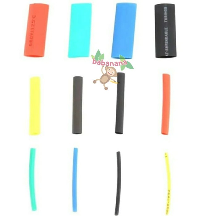 530 pcs Heat Shrink Tube Warna Warni Isolasi Bakar Selongsong Tube