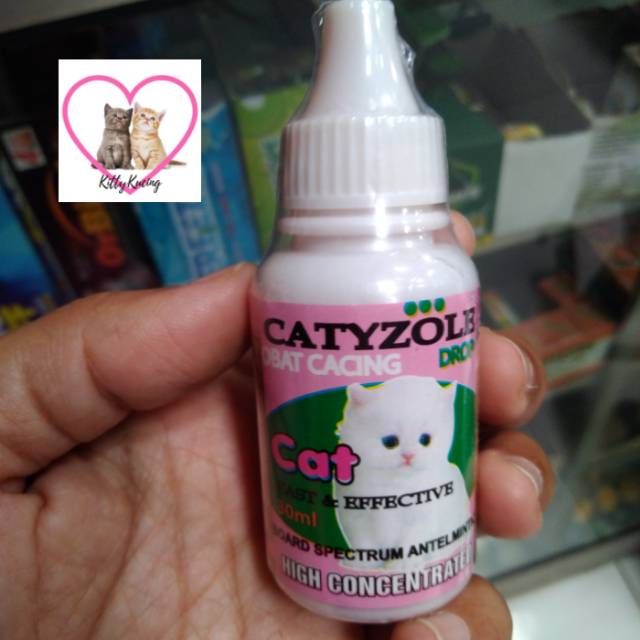 CATYZOLE DROP 30ML Obat Cacing Kucing