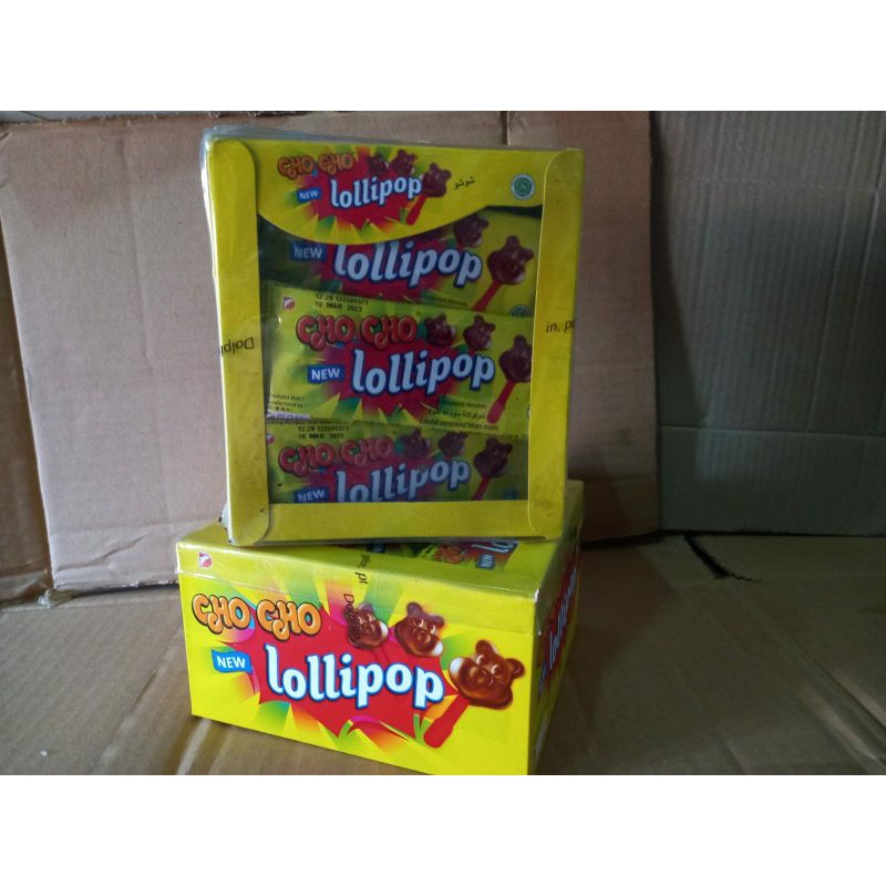 

CHO CHO Lollipop Coklat 1 pak isi 24 pcs