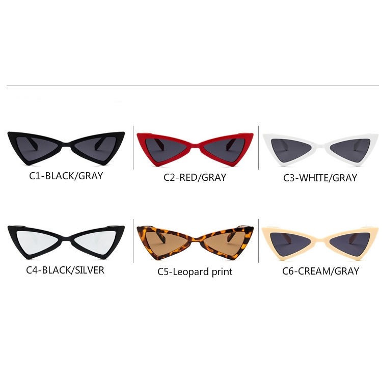 Fashion Irregular Triangle Cat Eye European and American Men's and Women's Sunglasses