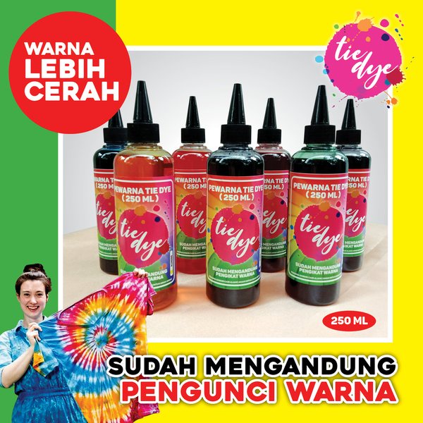 

Promo Pewarna Tie Dye Tinta Tie Dye Pewarna Kaos Tie Dye Cair 250 ml Diskon