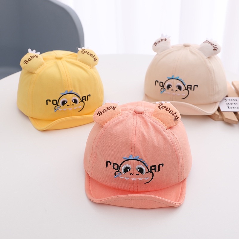 Topi Baseball Anak Laki Laki Perempuan Bayi Balita Import Model Dino Roar and Bear / Baby Toddler Boy Girl Baseball Hat Cap