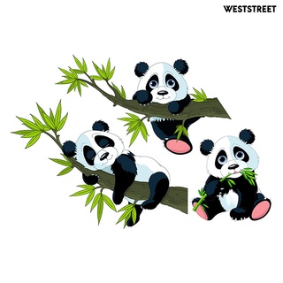 Stiker Dinding Bahan Mudah Dilepas Gambar Kartun Panda Untuk Dekorasi Kamar Anak
 #5