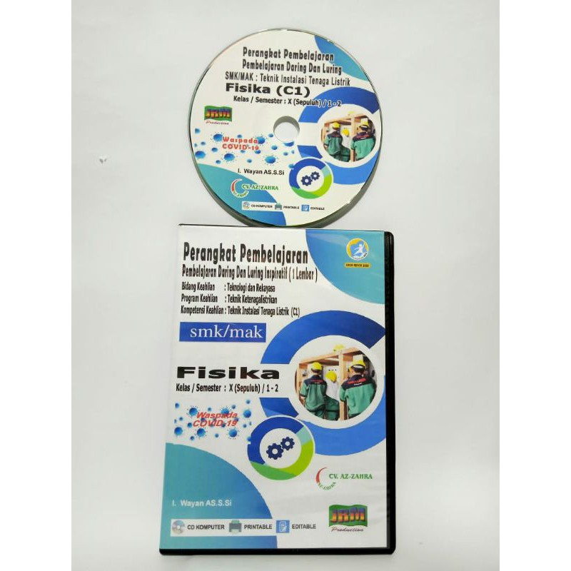 cd rpp k13 ppj daring luring mapel fisika kelistrikkan kelas x 10 mak smk revisi terbaru covid 19