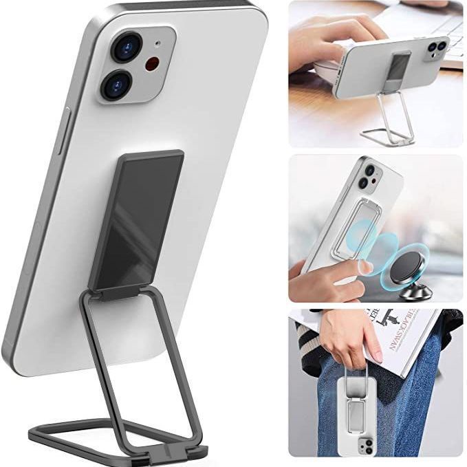 Standing HP holder lipat bahan bagus besi chrome Ring dudukan HandPhone HP