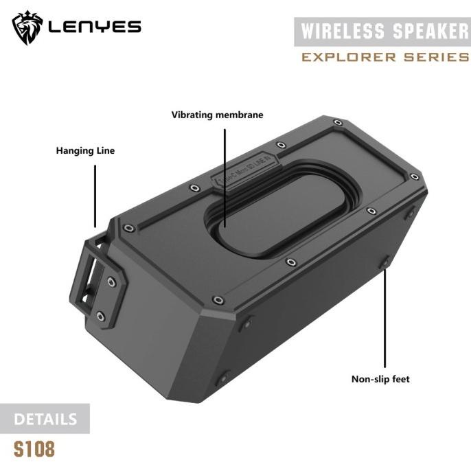 Speaker Bluetooth Portable Bass Lenyes S806 S-806 Original Waterproof Claeastore