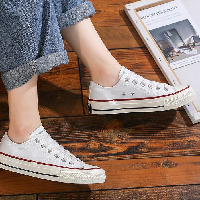 ✨SHOPEE MALL✨ Beeyoo Sepatu Sneakers Kanvas Sepatu Wanita Kets WK201 ??