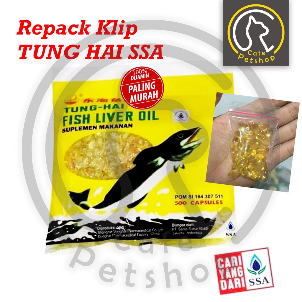 Per Kapsul Tunghai / Minyak Ikan Untuk Kucing,anjing Dan Hamster Tung Hai Per Butir SSA