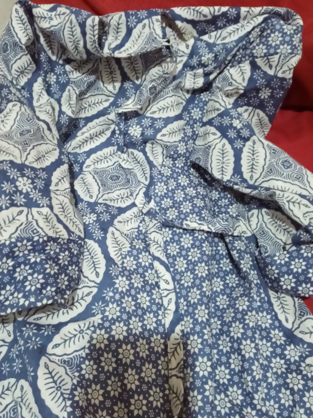 Batik Wanita Asj Sa Hrb026 Kenongo Kemeja Tosca Pendek