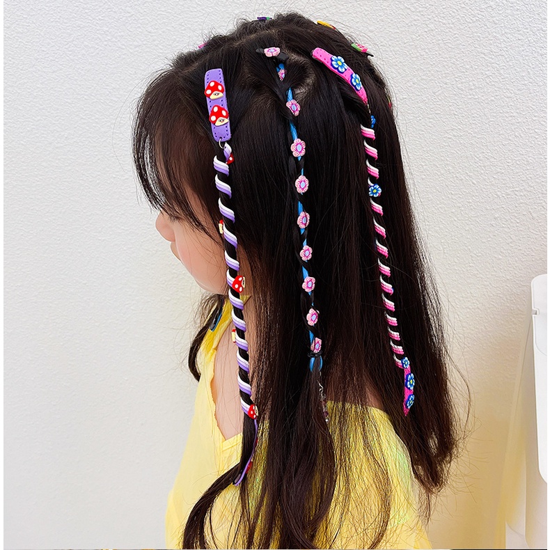 Fashion Children Twist Braid Curling Stick Hair Clip Kids Dirty Braid Curler Color Braiding Hair Tie Girl Hair Accessories