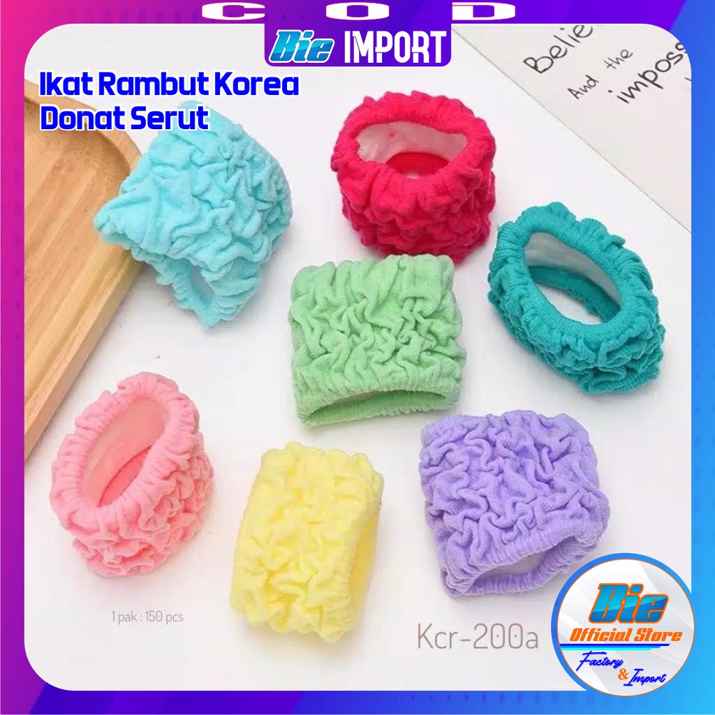 Ikat Rambut Donat Serut Lebar Korean Style Impor Best Seller