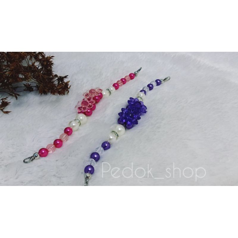 PENGAIT MASKER HIJAB MUTIARA BUNGA CANTIK/FASHION WANITA HIJAB