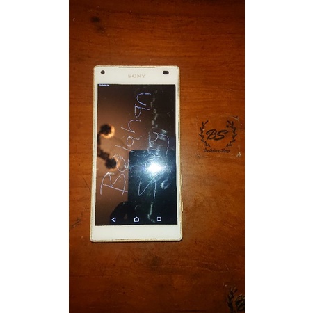 lcd sony z5 compact set frame white 100% original