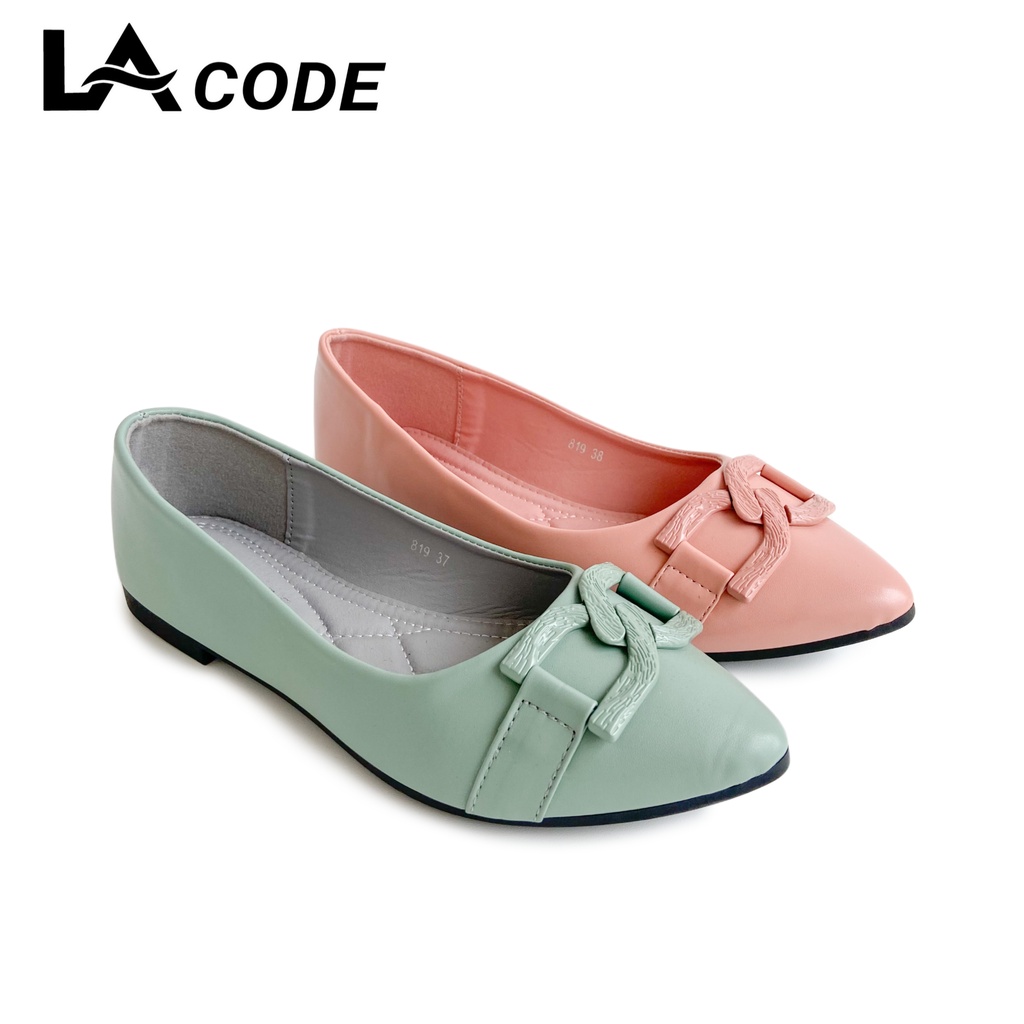 Lacode Flatshoes Sepatu Pansus Wanita Slip On Import
