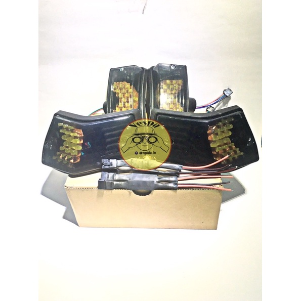 Lampu sen LED running vespa PX/EXCLUSIVE/PS/EXCEL