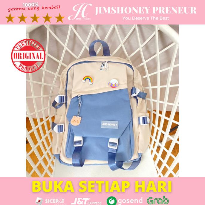 Tas Ransel Backpack Parasut Wanita Import Original Joan Bag Jims Honey