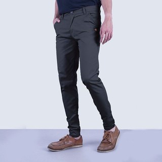  CELANA  Pria SLIMFIT Panjang  chino KERJA HARIAN  HITAM MOCCA 