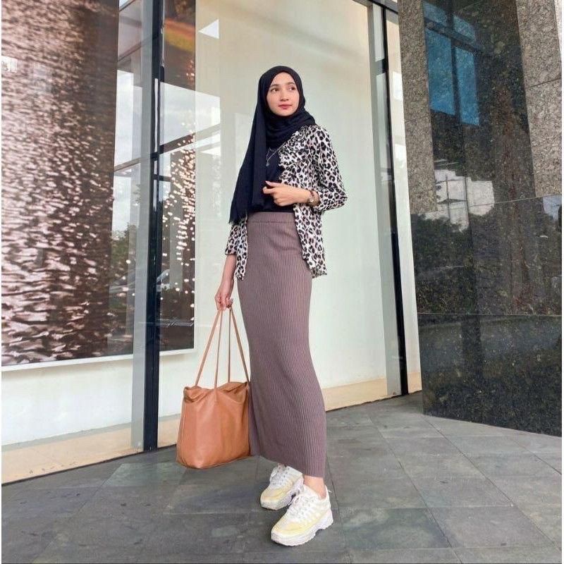 ROK SPAN RAJUT/ROK KNIT/ROK MAXI/ROK KOREAN/ROJ KERJA/ROK NGANTOR/ROK TERBARU/ROK TERMURAH/ROK TERLA