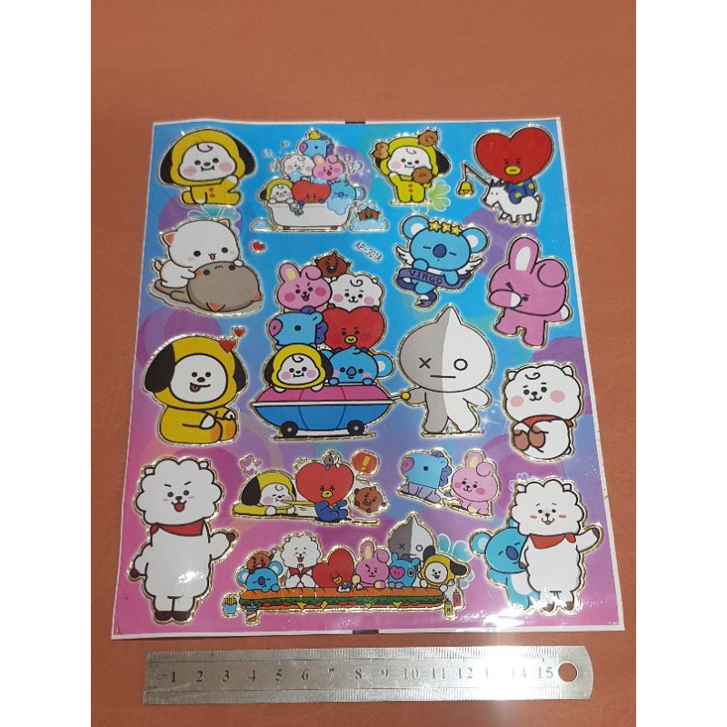 CUTTING STICKER KPOP BTS ARMY CUTE CARTOON BT21 BANGTAN