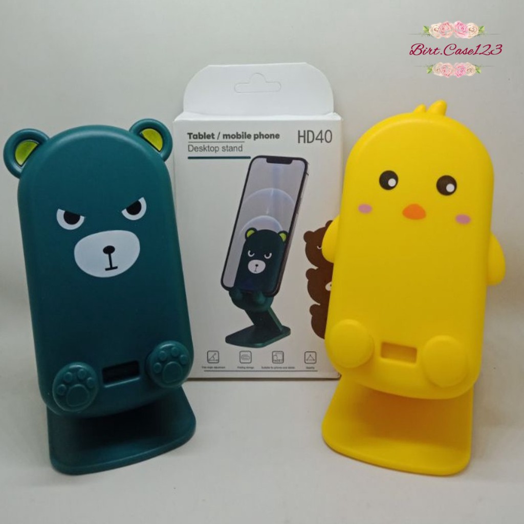 folding stand karakter holder hp meja karakter  holder tablet ipad lipat karakter unik dan lucu BC5953