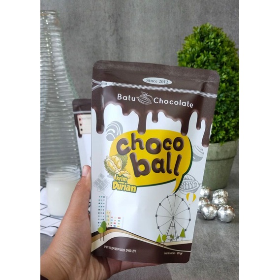 Batu Chocolate -  Chocoball Durian - Oleh Oleh Khas Malang Batu - cokelat enak, camilan yang lagi hits