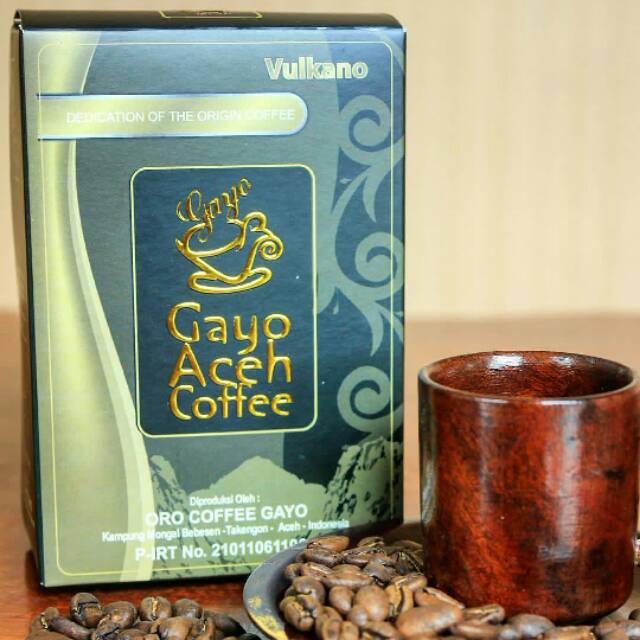 

Kopi Gayo VULKANO isi 250 gr (100% Pure Coffee) Tersedia Kemasan Bubuk & Biji