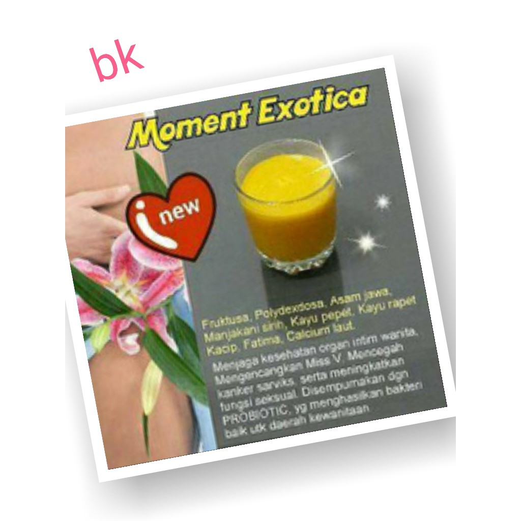 Moment EXOTICA BARU BUAT KEWANITAAN 1produk glucogen