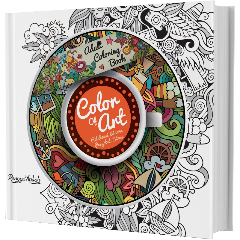 Download Adult Coloring Book Color Of Art Shopee Indonesia