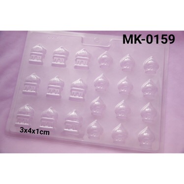 Mk-0159 Cetakan Coklat Cetakan Mika Idul Fitri Kubah Masjid