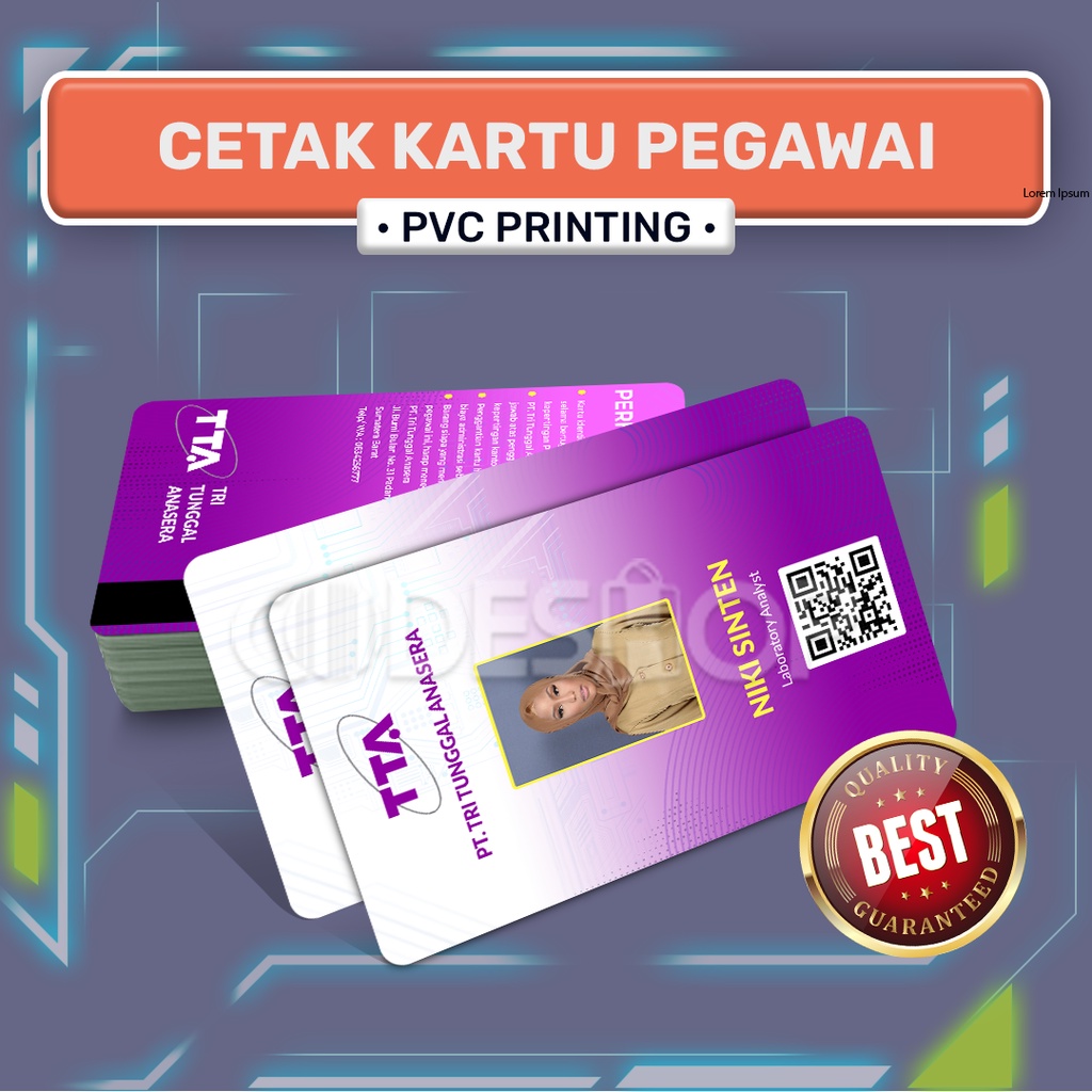 Cetak Kartu ID Card Pegawai
