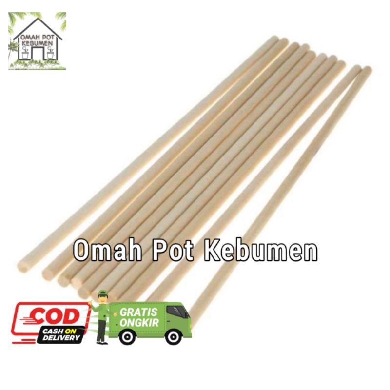 Kayu Dowel - Kayu Macrame Diameter 2cm panjang 65cm