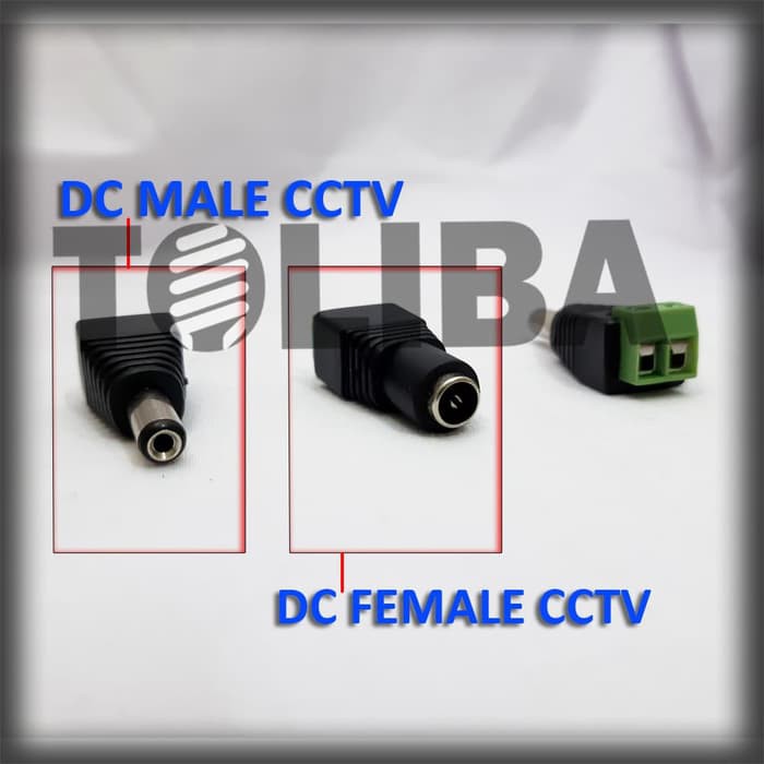 jack DC baut male atau female / Connector Konektor cctv /power adapter