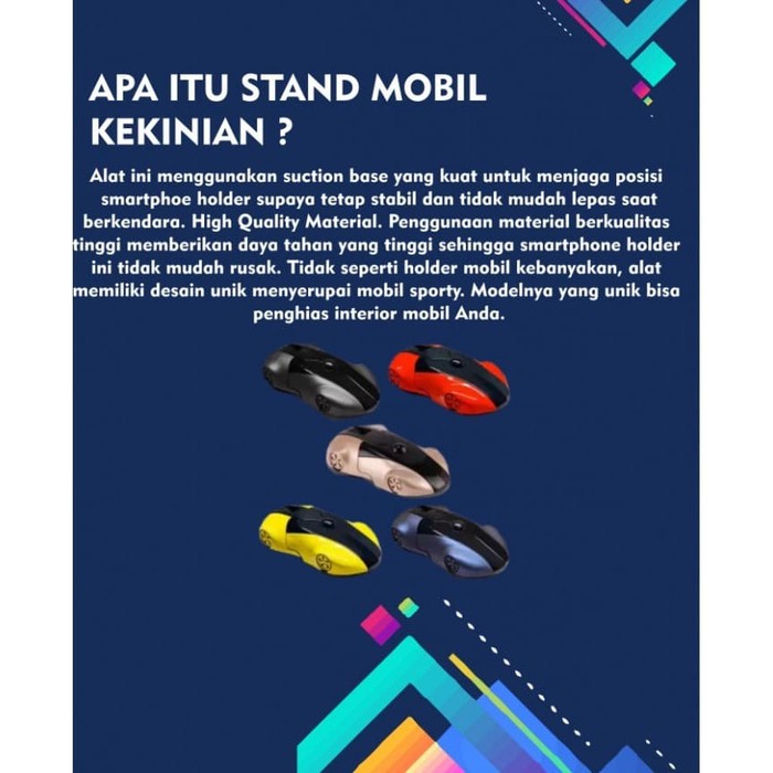 Stand Mobil Kekinian Holder Berbentuk Mobil Keren minimalis Elegan