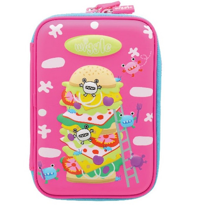 

Wiggle Double Zipper Pencil Case Hot Pink