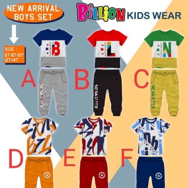 Setelan Boy Billion Kidswear